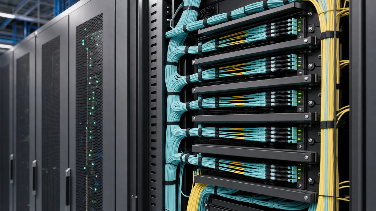 High-density fiber cabling for AI data center infrastructure