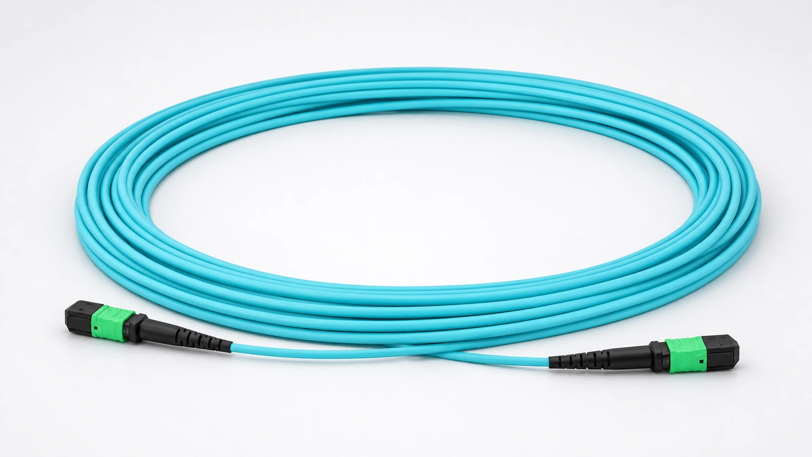 8-Fiber OM4 MPO-12 APC Type-B Cable for AI Clusters