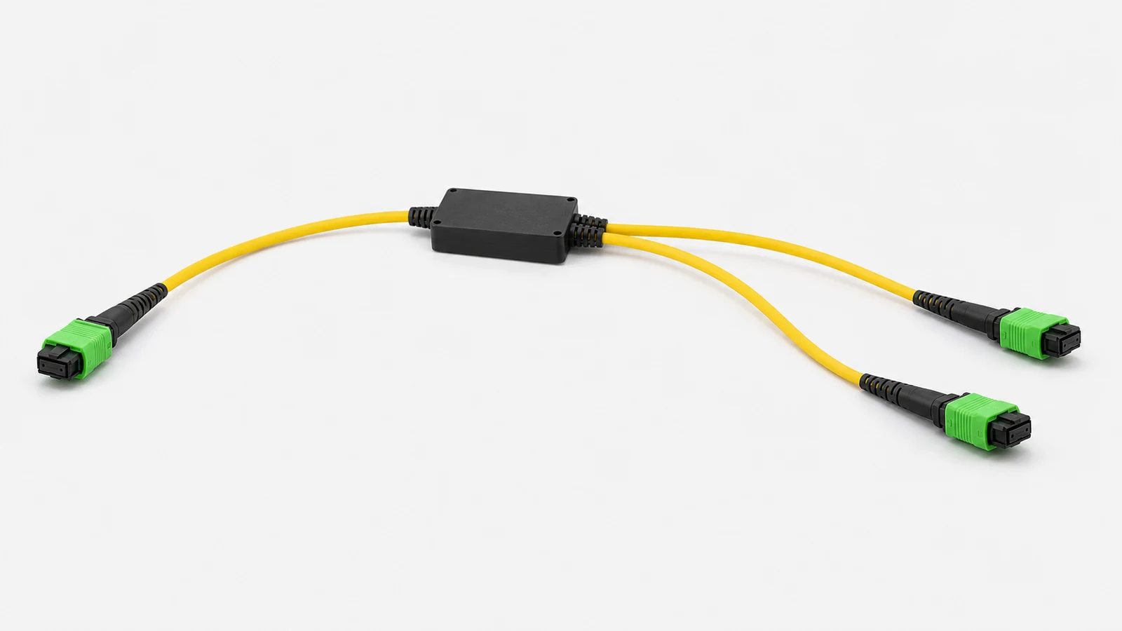 OS2 MPO-12 APC 1-to-2 Breakout Cable