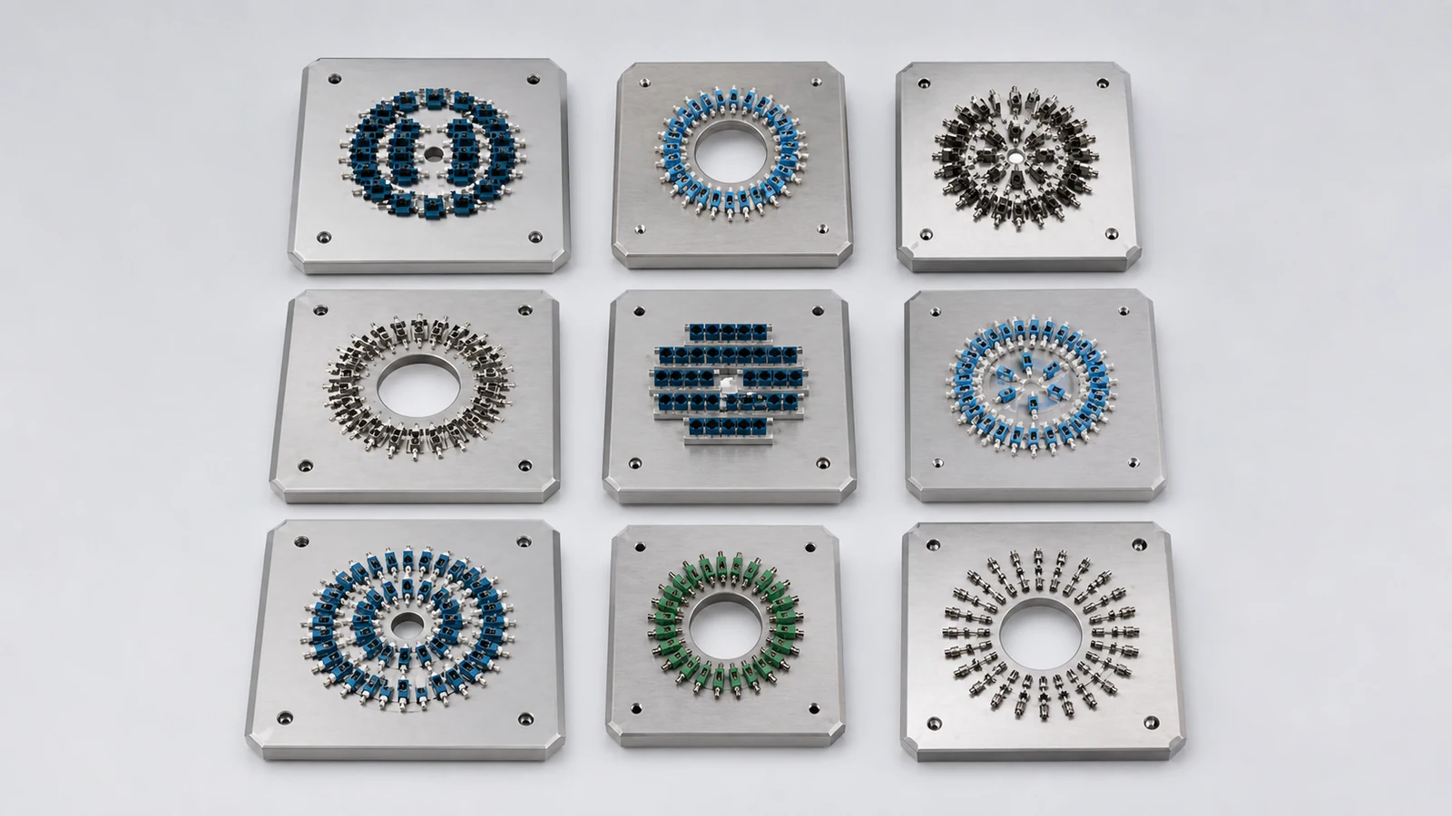 Square Fiber Optic Polishing Jig